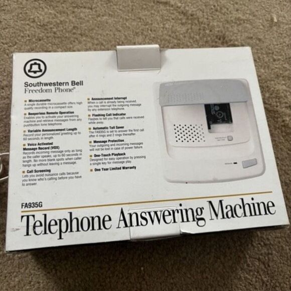 Southwestern Bell Freedom Phone FA935G Telephone Answering Machine - Picture 7 of 7